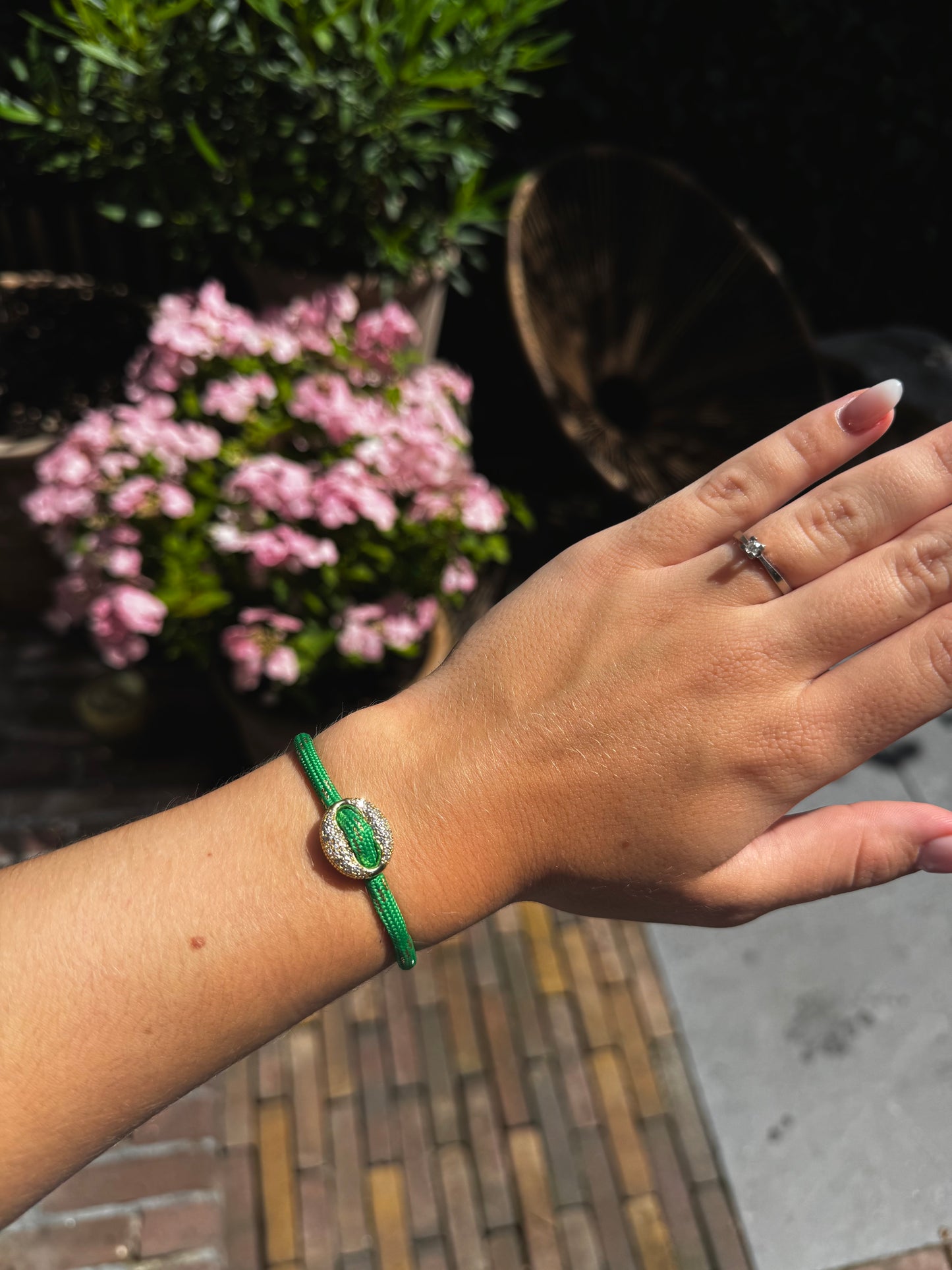 Golden Bean armband groen