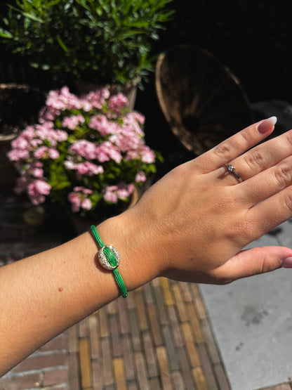 Golden Bean armband groen