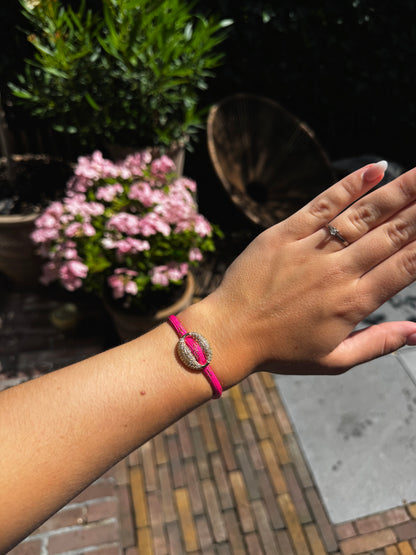Golden Bean armband donkerroze