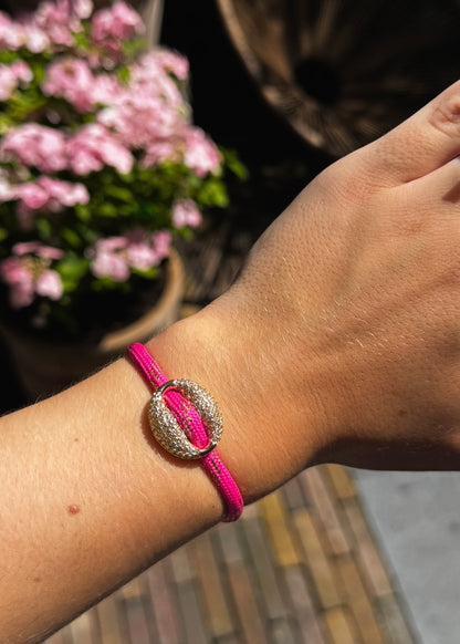 Golden Bean armband donkerroze