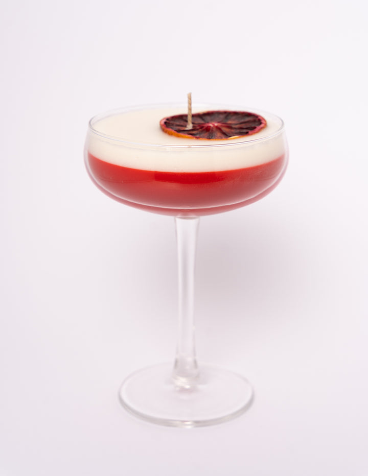 Martini Cocktail kaars roze