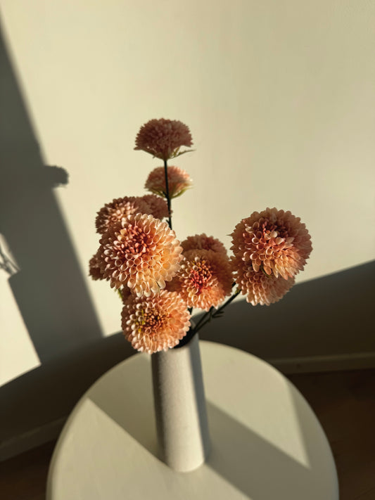 Pompom kunsttak - lichtroze