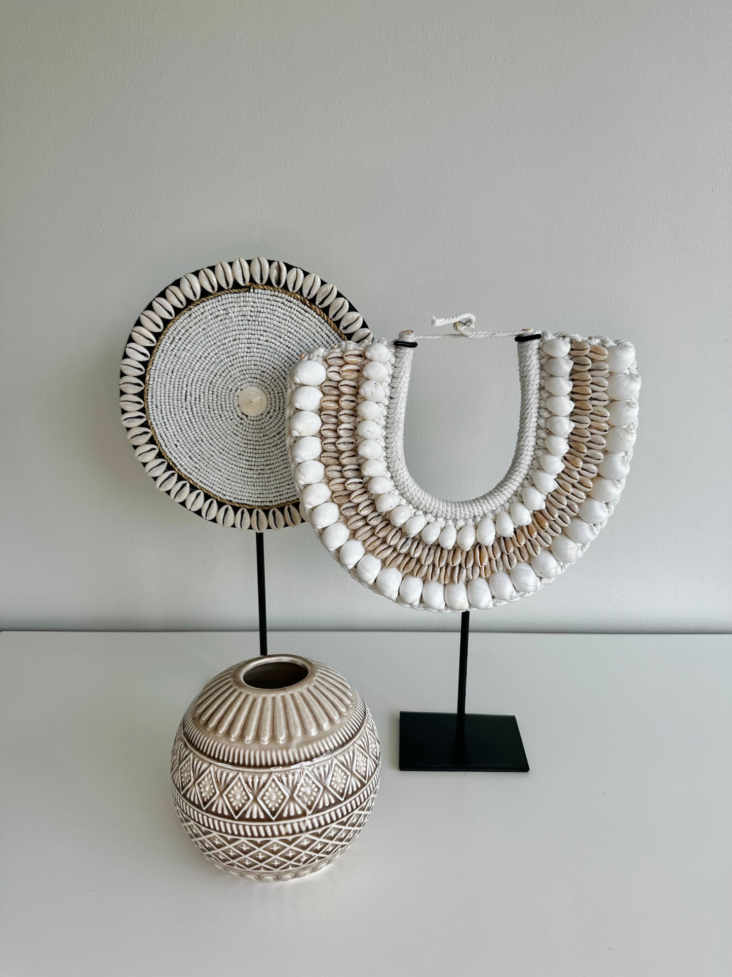 Schelpen ornament op standaard Mila