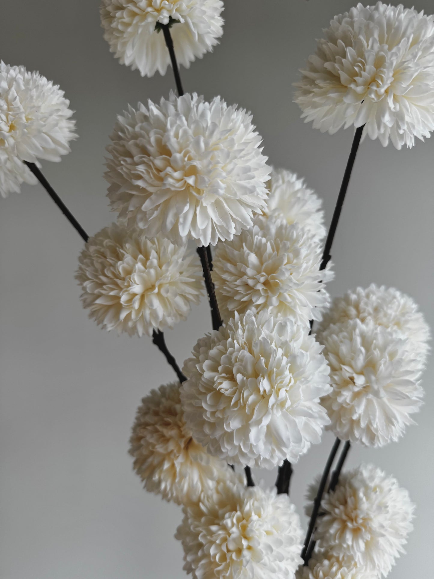 Pompom kunsttak - wit