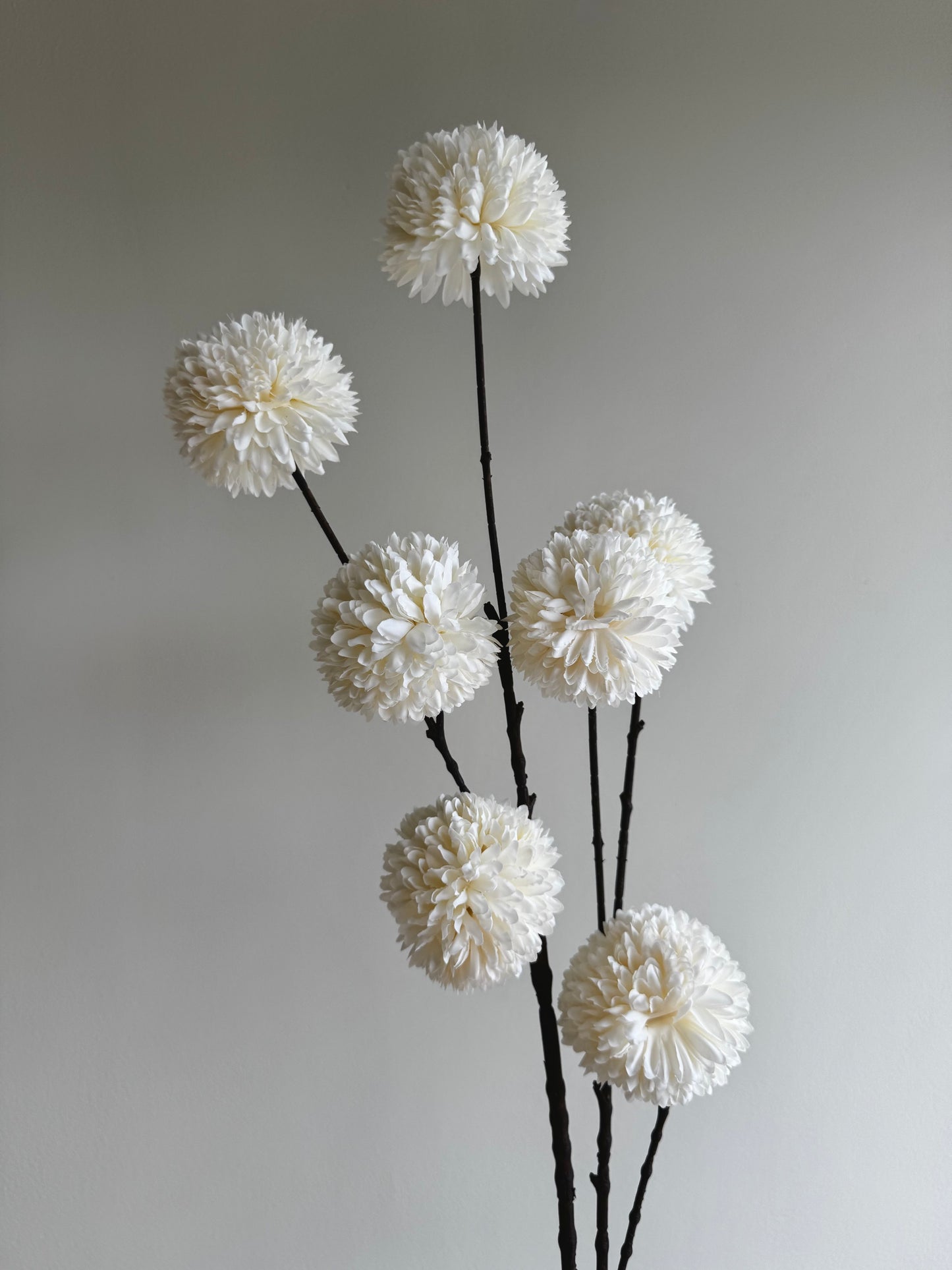 Pompom kunsttak - wit