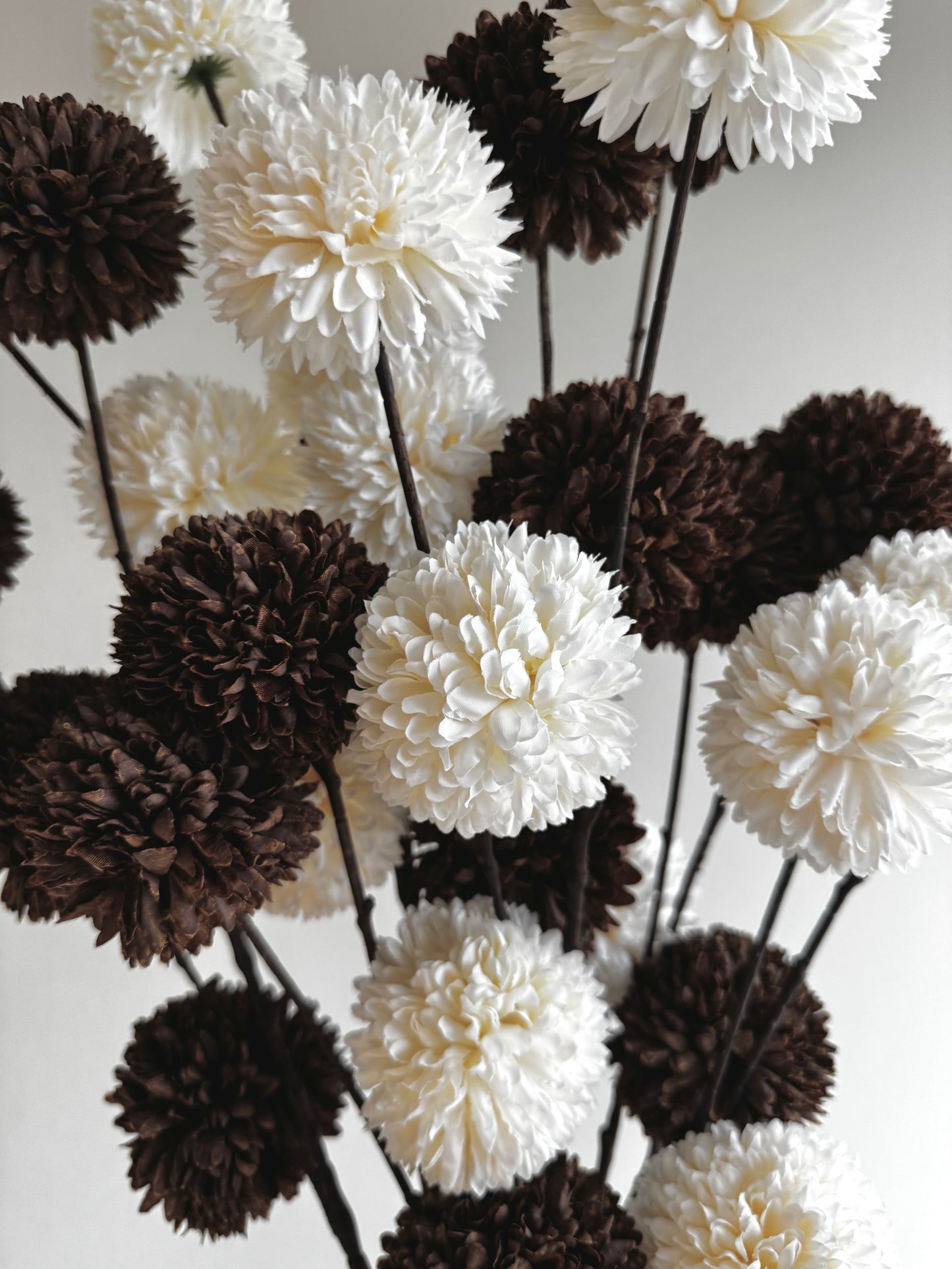 Pompom kunsttak - wit