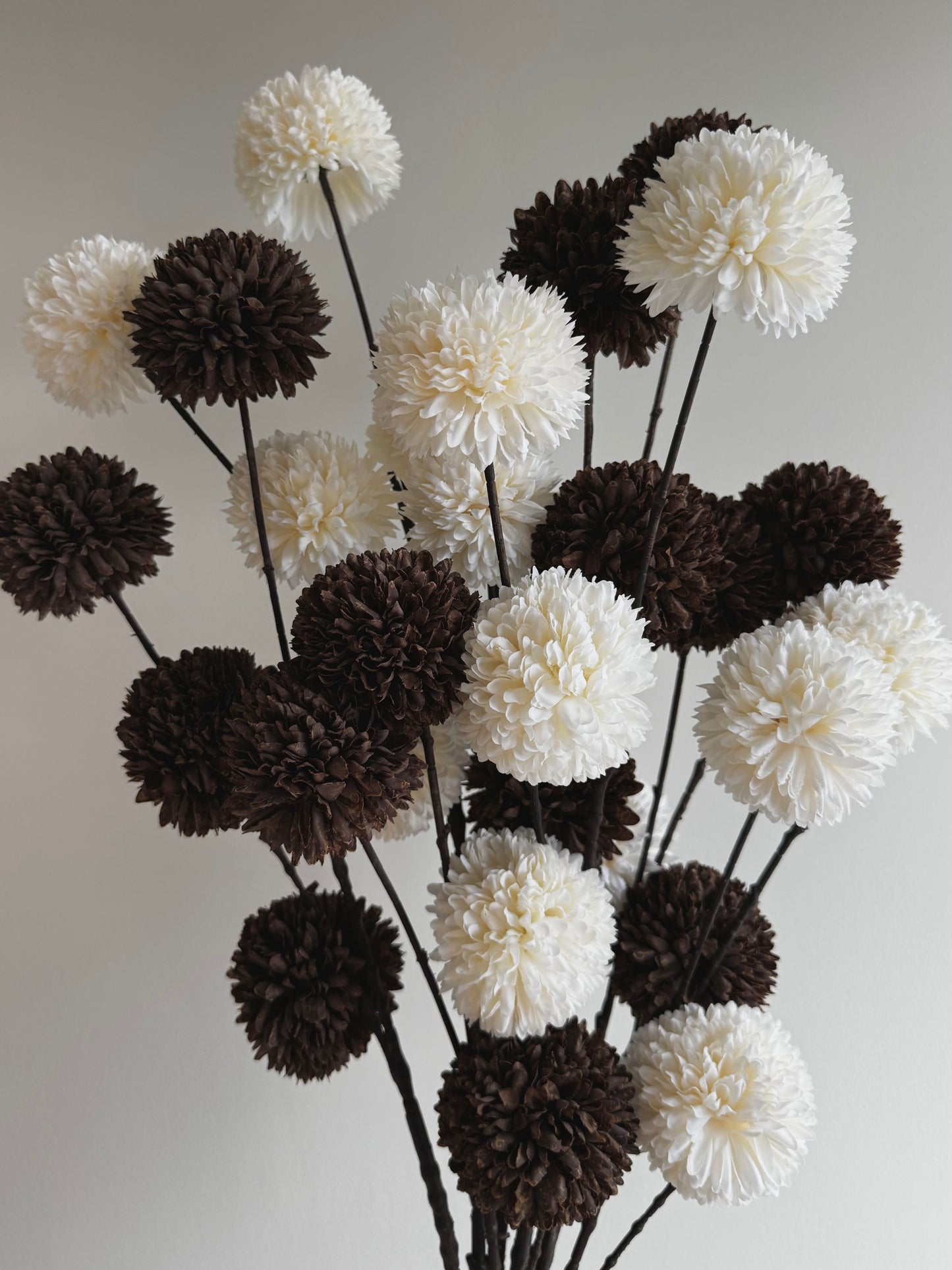 Pompom kunsttak - wit