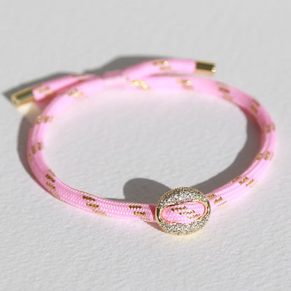 Golden Bean armband lichtroze